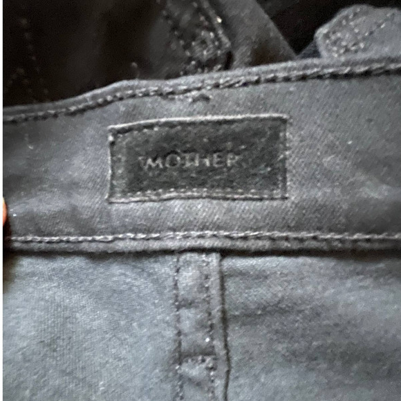 Mother Womens The Insider Crop Step Fray Jeans Guilty Racer High Rise Size 25 - Picture 7 of 9